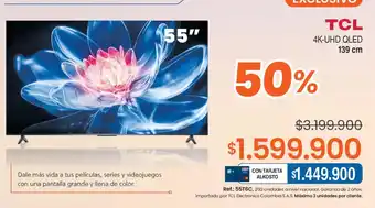 TCL 4K-UHD QLED 55"
