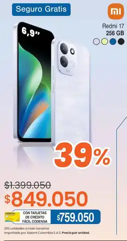 Ktronix Xiaomi Redmi 17 256 GB oferta