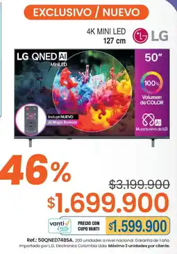 Ktronix LG TV 50 QNED AI MiniLED oferta