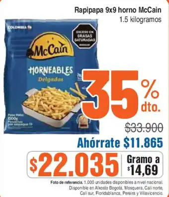 McCain horneables delgados