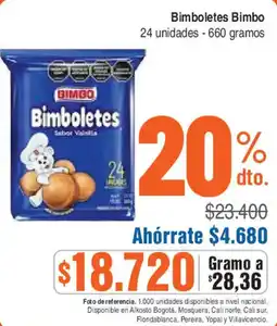 Alkosto Bimbo Bimboletes oferta