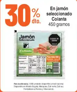 Alkosto Jamón seleccionado Colanta oferta