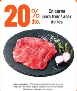 Alkosto En carne para freír / asar de res oferta