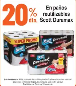 Alkosto Scott Duramax paños reutilizables oferta