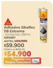 Easy Sika - adhesivo sikaflex 118 extreme 1295987 oferta