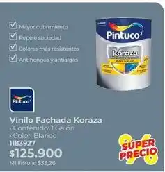 Easy Pintuco - vinilo fachada koraza oferta