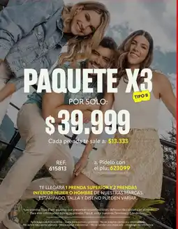 Pacífika Paquete x3 oferta