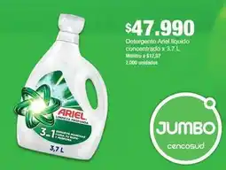 Jumbo Ariel - detergente líquido concentrado oferta