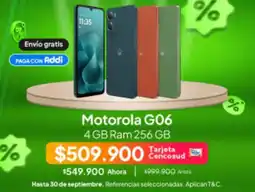 Jumbo Motorola - g06 4 gb ram 256 gb oferta
