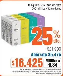 Alkosto Nacional - té líquido surtido tetra oferta