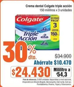 Alkosto Colgate - crema dental triple acción oferta