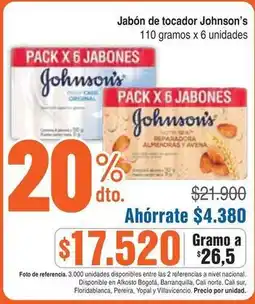 Alkosto Johnson's - jabón de tocador oferta