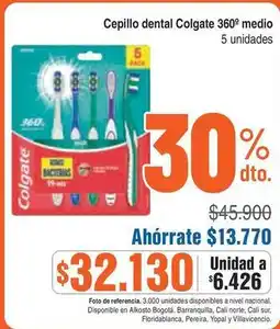 Alkosto Colgate - cepillo dental 360º medio oferta