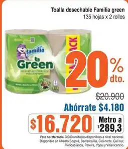 Alkosto Green - toalla desechable oferta