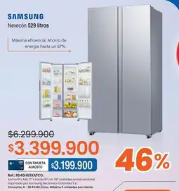 Alkosto Samsung - nevecón 529 litros oferta