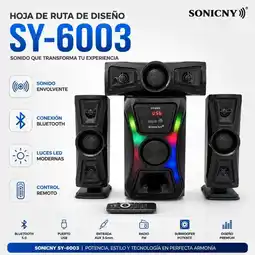 Falabella Teatro En Casa Parlantes Multimedia Con Subwoofer Bluetooth sonicny sy6003 oferta