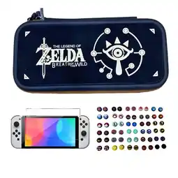 Falabella Estuche Edicion Z Botw + Vidrio + 2 Grips Para Switch Oled oferta