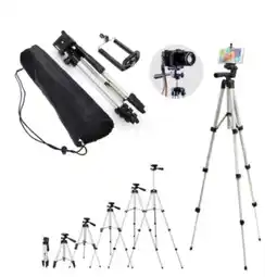 Falabella Tripode Extendible 110cm Para Celular Camara O Aro De Luz Color Plateado oferta