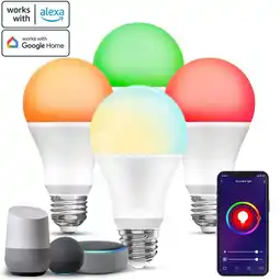 Falabella Bombillos LED Inteligente Setx4 Mando de Voz Alexa Google Asistente oferta
