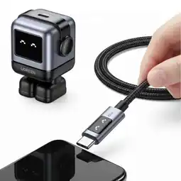 Falabella Kit Cargador Robot Carga Rápida Robot 30W + Cable Led USB-C Carga Rápida 100W 1Metro Negro oferta
