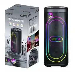 Falabella Parlante Portatil Gd-2611 6.5 Pulgadas X 2 Led Rgb oferta