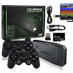 Falabella Consola Videojuegos Retro 64 GB Negra + Inalámbrico Game Stick 4K 10.000 Juegos oferta