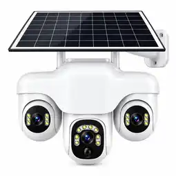 Falabella Cámara Solar WiFi 3 Lentes PTZ Auto Seguimiento Visión Nocturna oferta