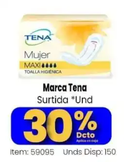 MercaTodo Tena mujer maxi toalla higienica oferta