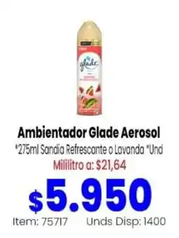 MercaTodo Glade Ambientador Aerosol oferta