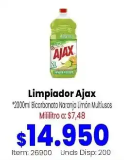 MercaTodo Ajax limpiador bicarbonato naranja limon multiusos oferta