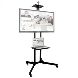 Falabella Soporte De Televisor Base De Pedestal Y Rodachines 32 pulgas 72 pulg oferta