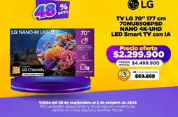 Alkomprar LG TV 70" oferta