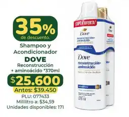 Belalcazar Dove reconstrucción + aminoácido oferta