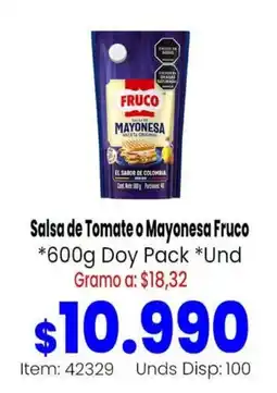 Mercamio Fruco salsa de tomate o mayonesa oferta