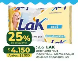 Belalcazar Lak jabón de tocador bebé oferta