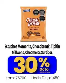 Mercamio Colombina Estuches Moments, Chocobreak, Tipitin Millwons, Chocmelos Surtidos oferta