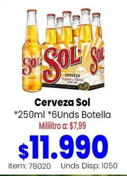 Mercamio Cerveza Sol oferta