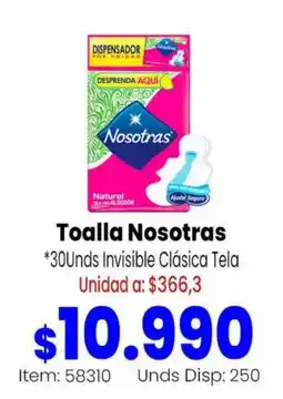 Mercamio Nosotras toalla invisible clasica tela oferta