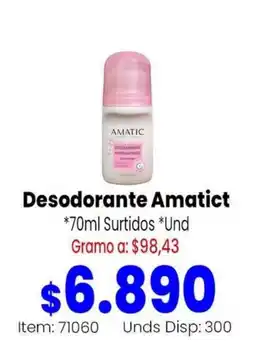 Mercamio Amatic desodorante oferta