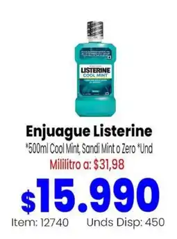 Mercamio Enjuague Listerine oferta