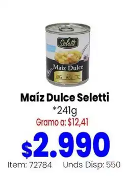Mercamio Selett Maíz Dulce oferta