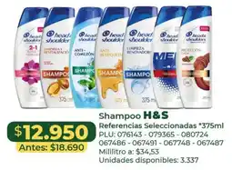 Belalcazar Shampoo H&S oferta