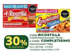 Belalcazar Ricostilla Caldo con Costilla Desmenuzado oferta