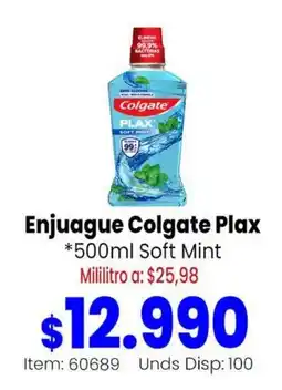 Mercamio Colgate Plax Soft Mint oferta
