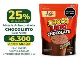 Belalcazar Chocolisto mezcla achocolatada oferta