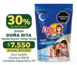 Belalcazar Doña Rita Arepa Media Noche oferta