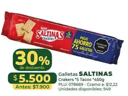 Belalcazar Nestle saltinas crackers oferta