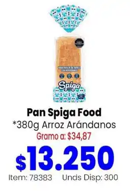 Mercamio Spiga Food Pan Arroz Arándanos oferta