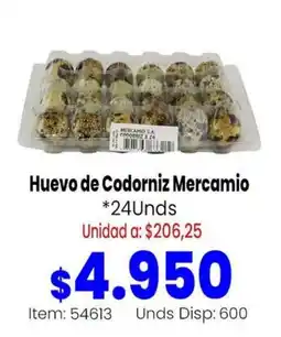 Mercamio Huevo de Codorniz Mercamio oferta