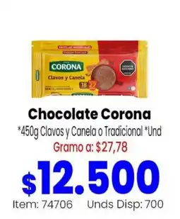 Mercamio Chocolate Corona oferta